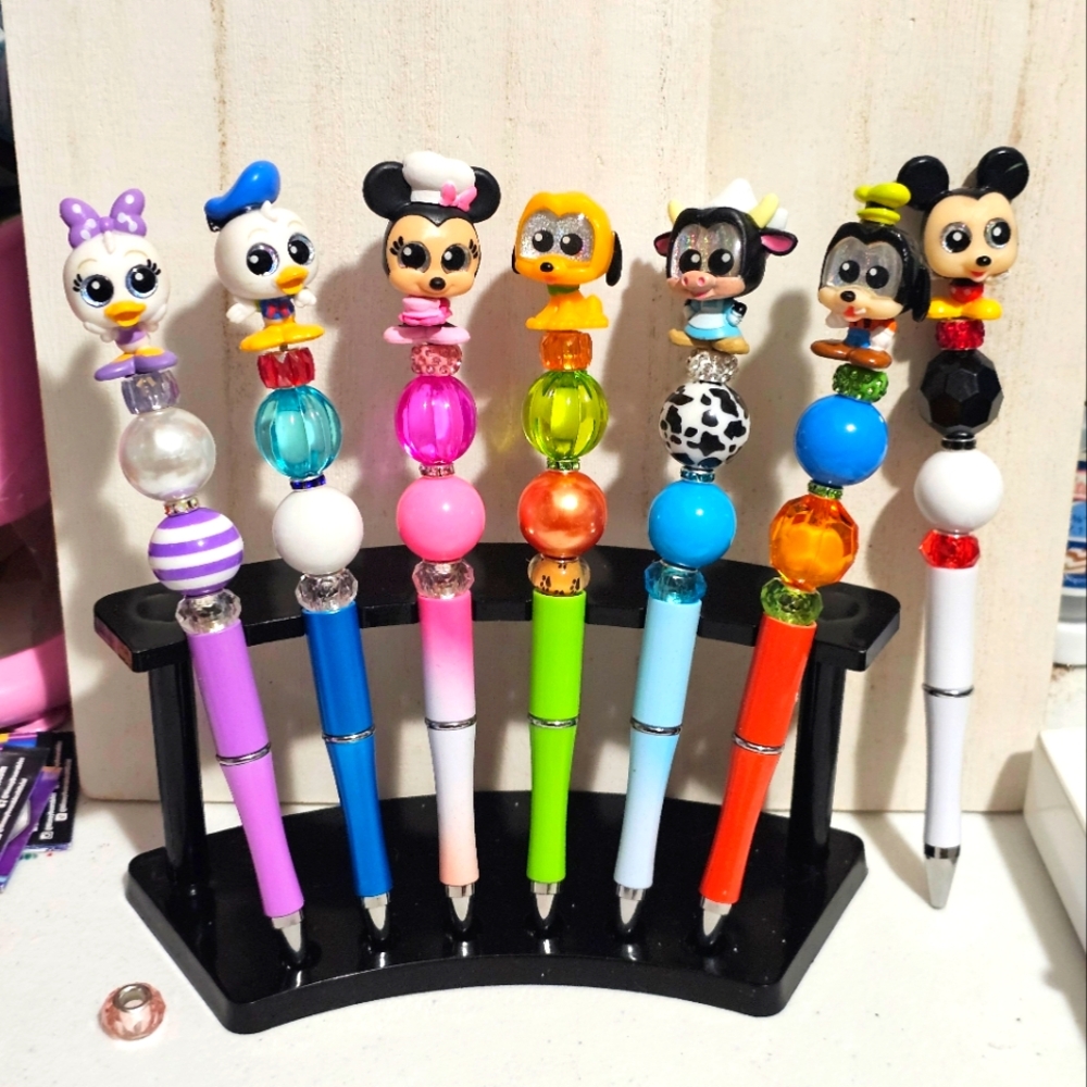 Colorful Character-Themed Pens Set